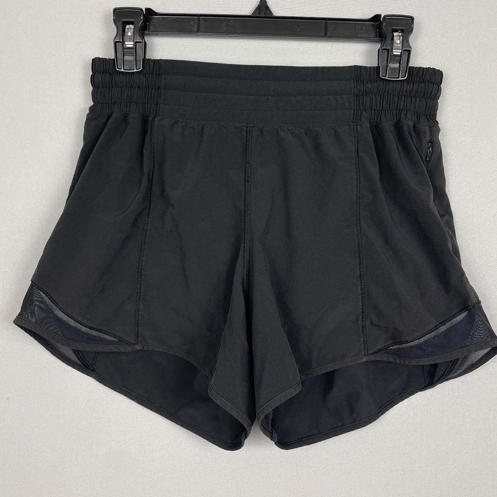Lululemon Hotty Hot High-Rise Lined Short 4 Black LW7ARIT Size 6